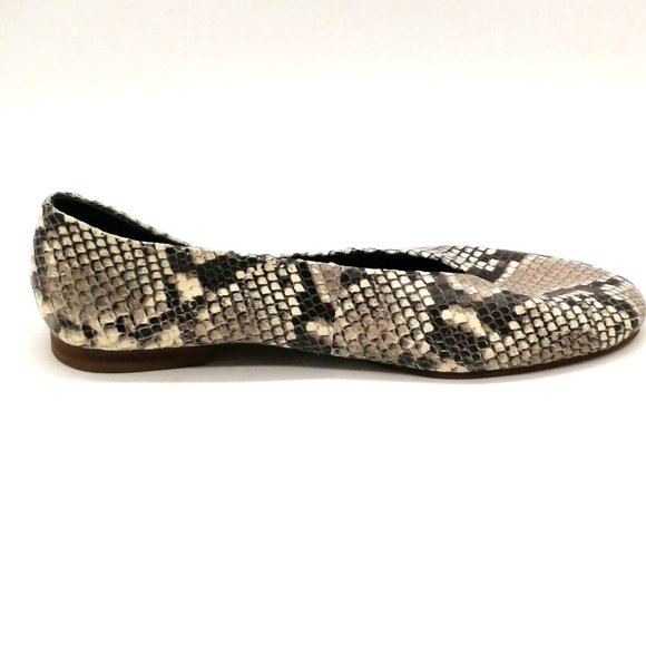 Calvin Klein Womens Flats Multicolor‎ Snakeskin Slip On Ballet Round Toe 6 - Picture 2 of 9